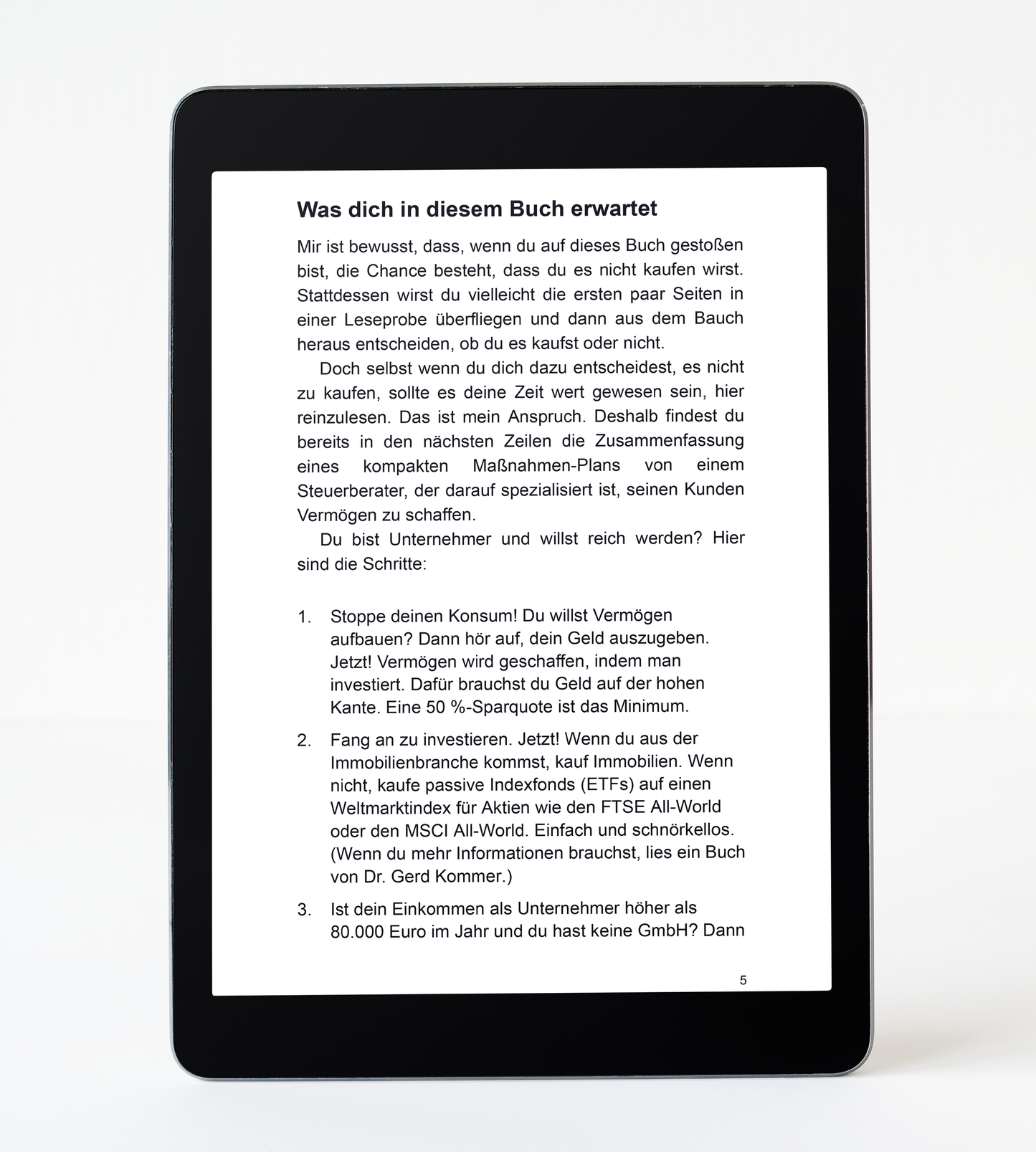 eBook: Steuerbildung & der bodenständige Unternehmer